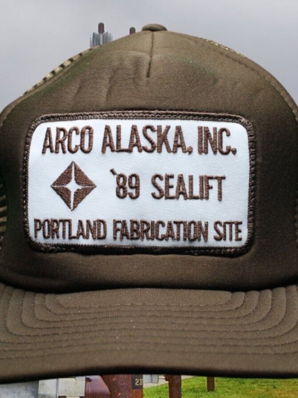 Vintage 1989 Arco Alaska Sealift Portland Fabrication site Prudhoe Bay